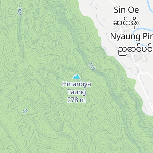 Map of Hmanbya Taung