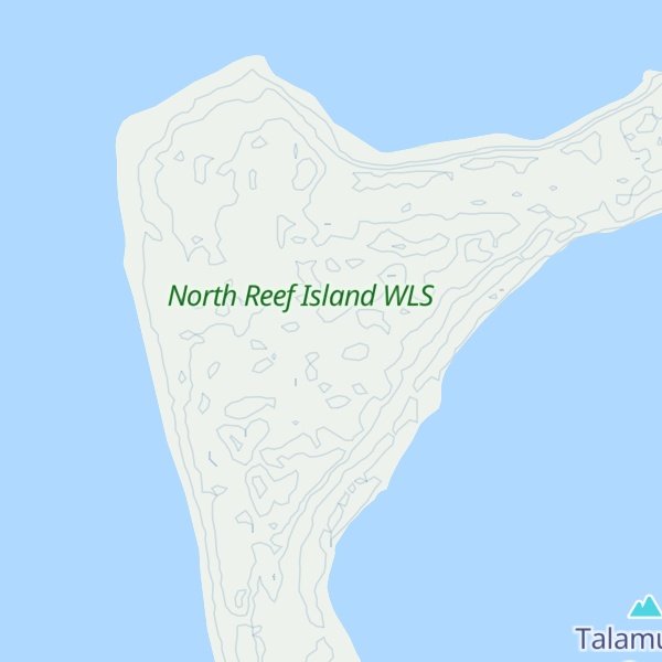 Map of North Reef Island