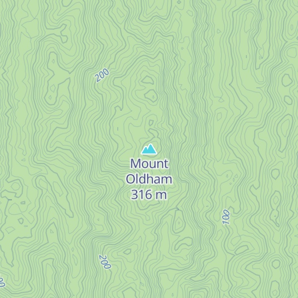 Map of Mount Oldham
