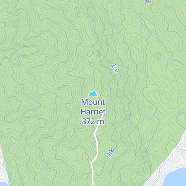 Map of Mount Harriet