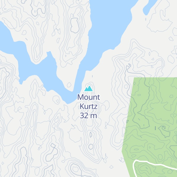 Map of Mount Kurtz