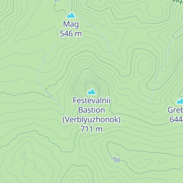 Map of Festevalnii Bastion (Verblyuzhonok)