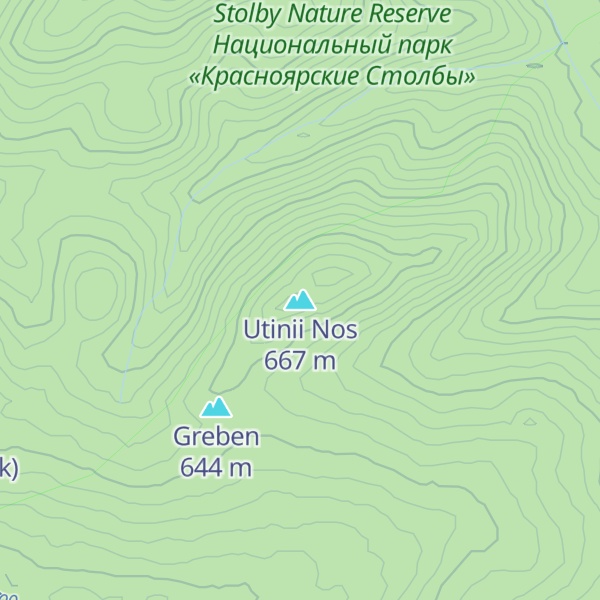 Map of Utinii Nos
