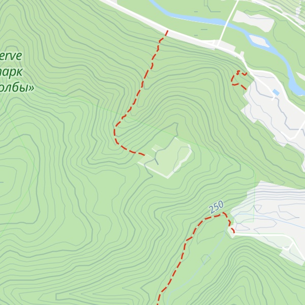 Map of Kordon Kuzmicheva Polyana