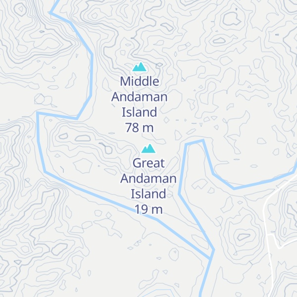 Map of Great Andaman Island