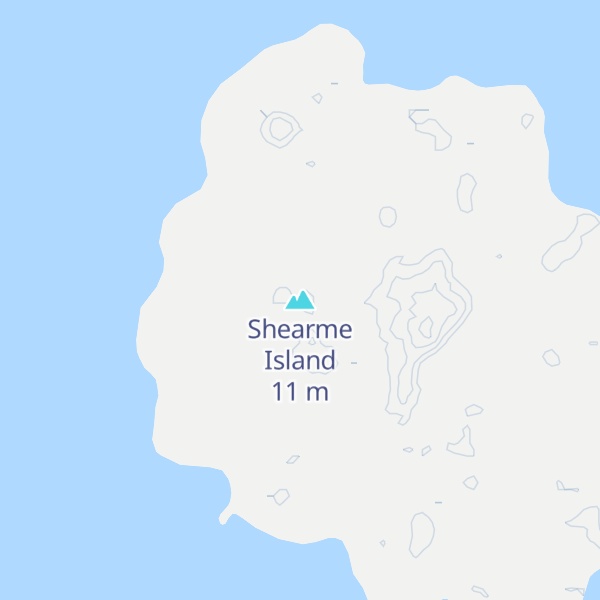 Map of Shearme Island