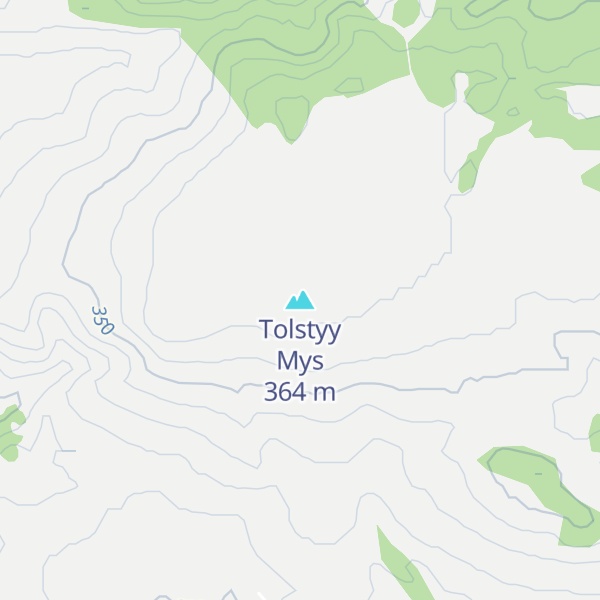 Map of Tolstyy Mys