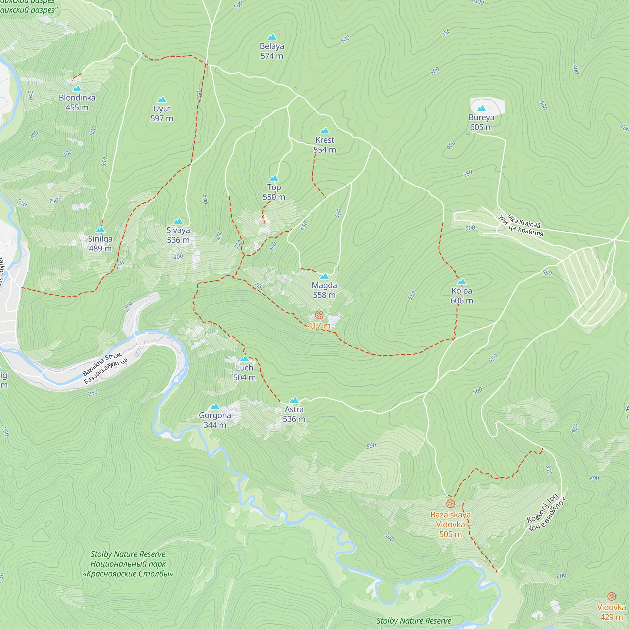 Izba Magda map