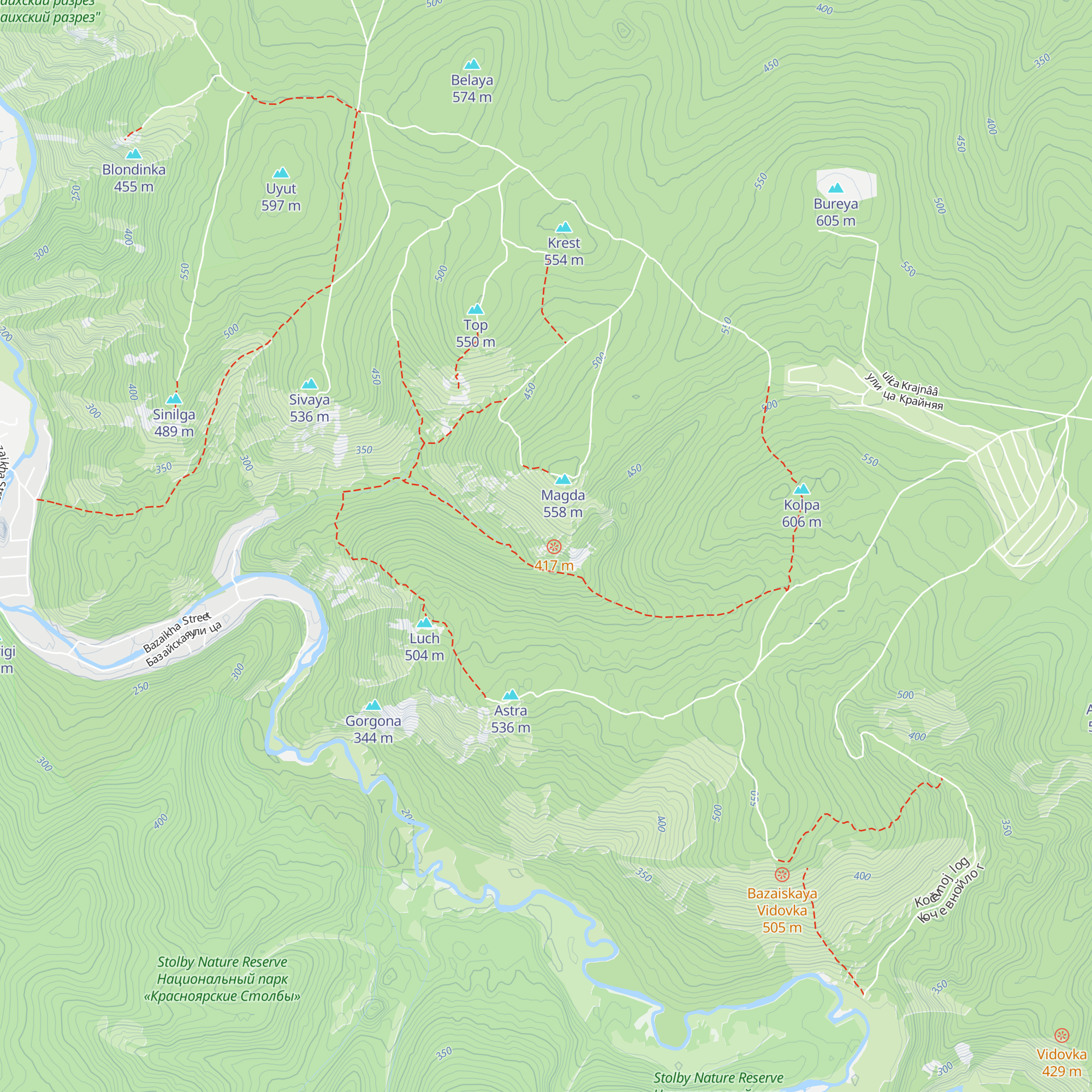 Izba Magda map