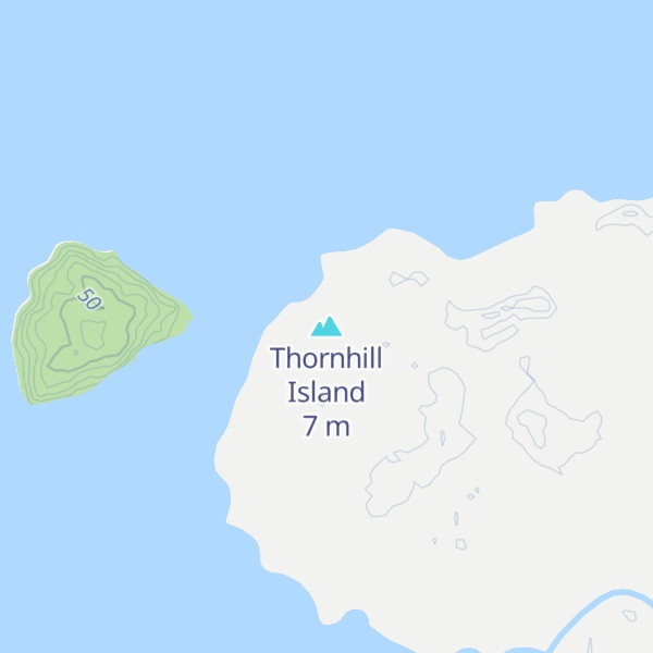 Map of Thornhill Island