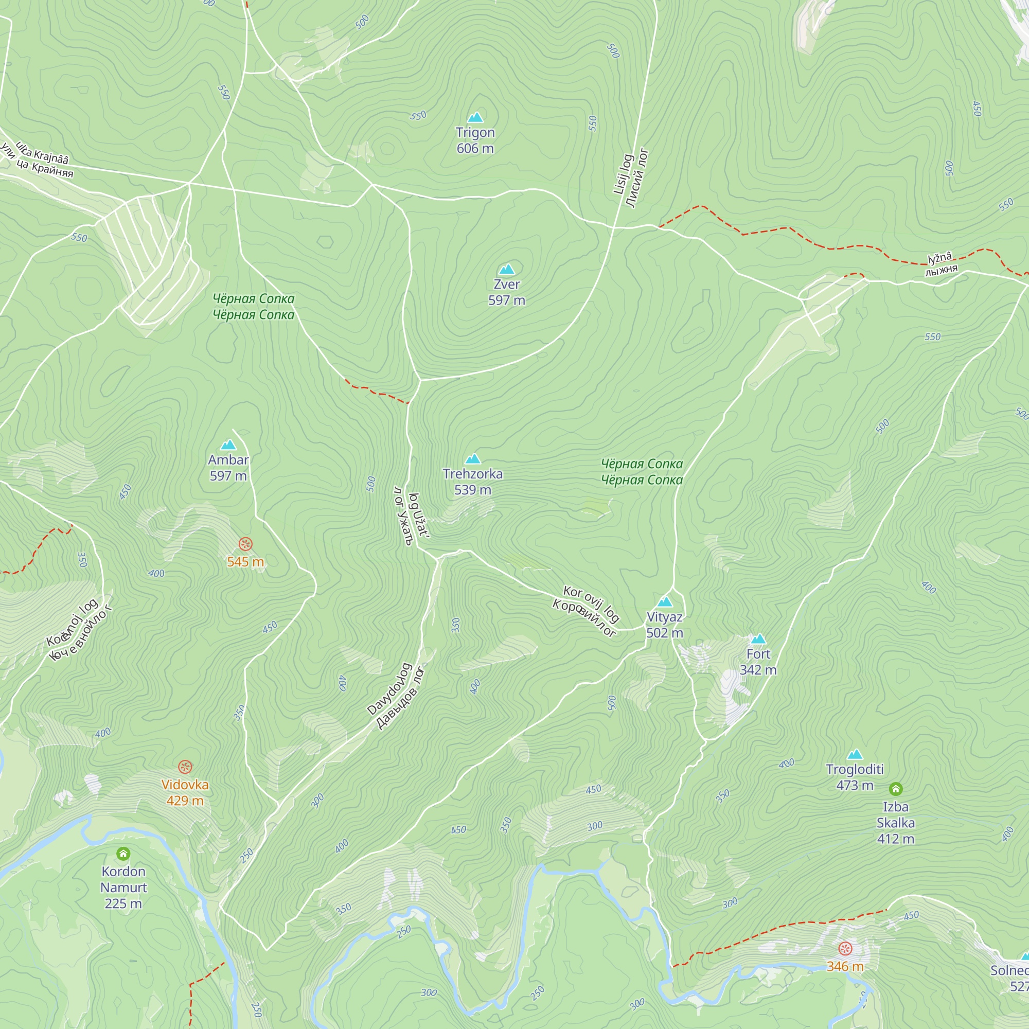 Dvuhgrotovaya Izba map