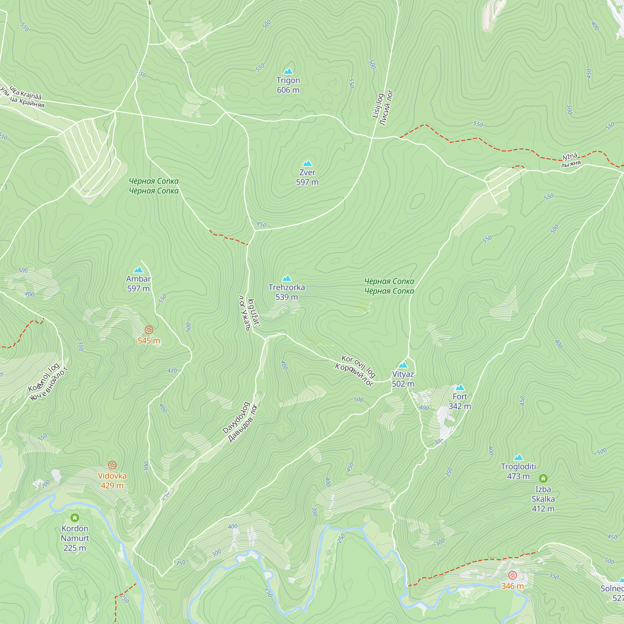 Dvuhgrotovaya Izba map