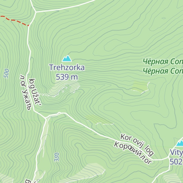 Map of Dvuhgrotovaya Izba
