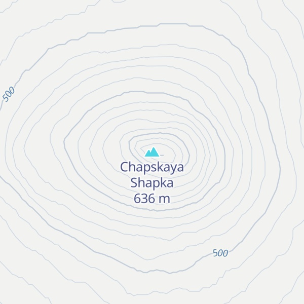 Map of Chapskaya Shapka
