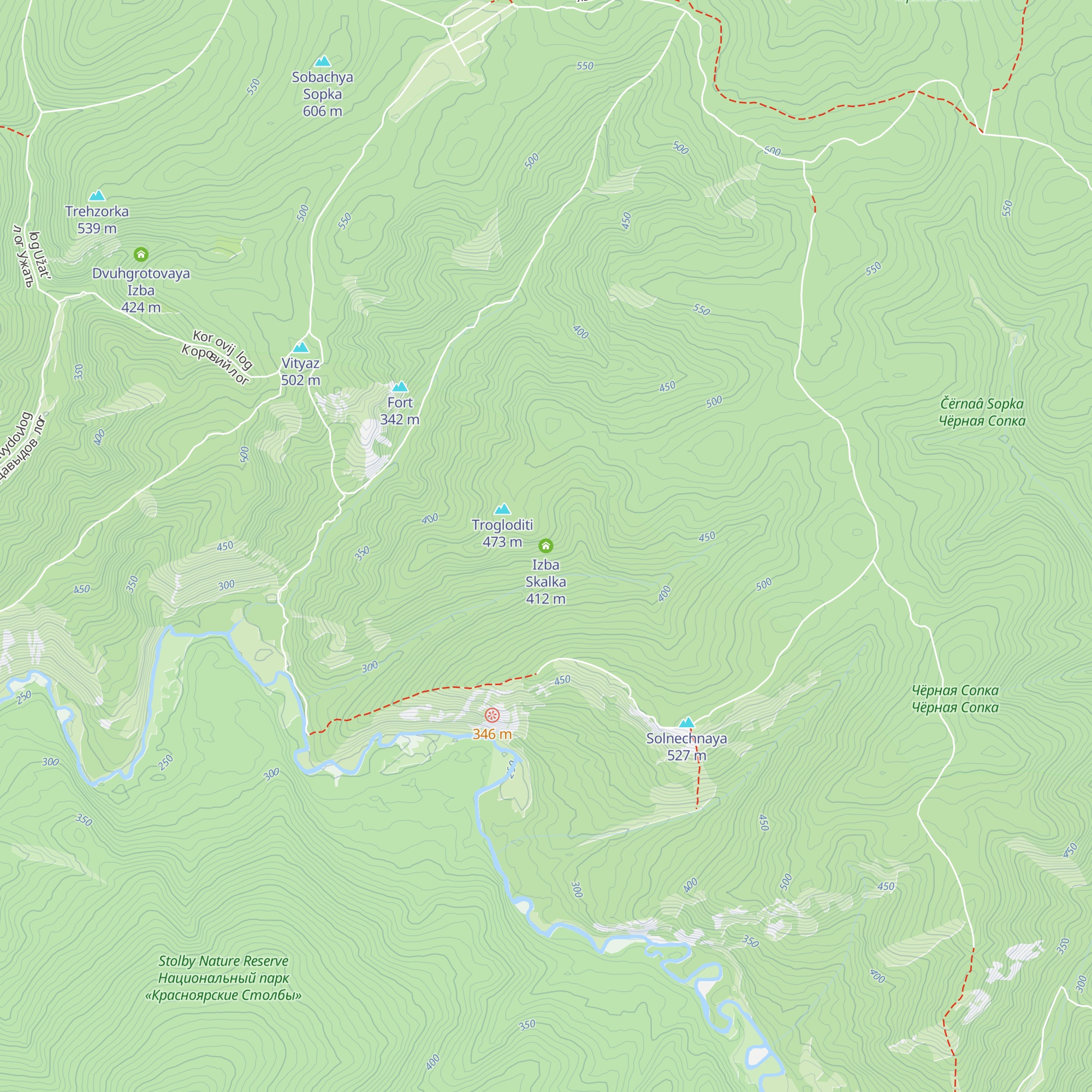 Izba Skalka map