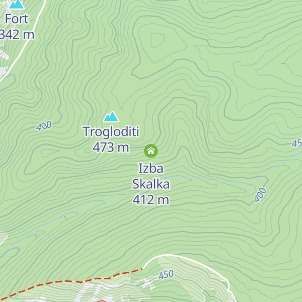 Map of Izba Skalka