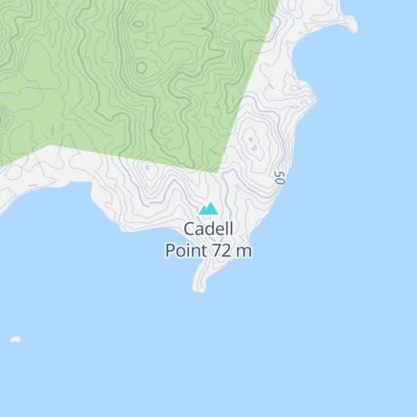 Map of Cadell Point