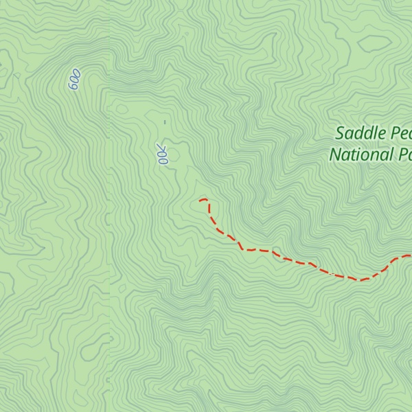 Map of Saddle Peak