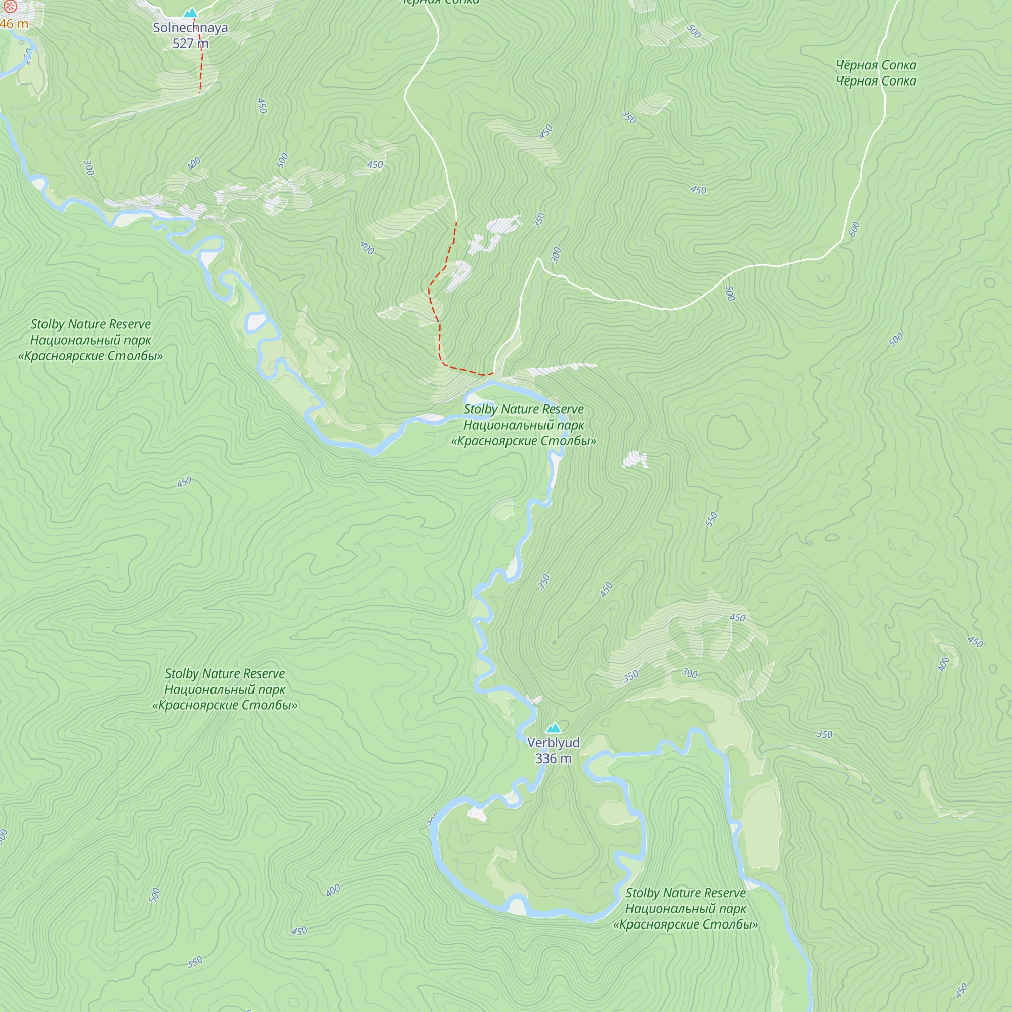 Kordon Medvezhka map
