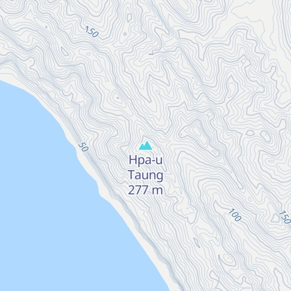 Map of Hpa-u Taung