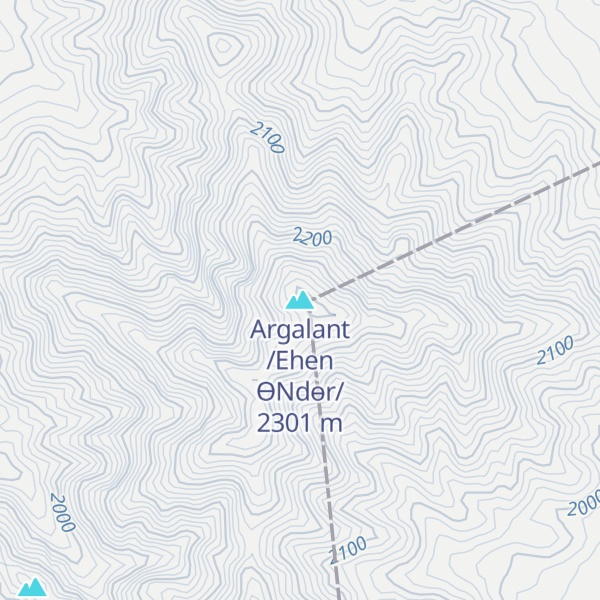 Map of Argalant /Ehen ӨNdөr/