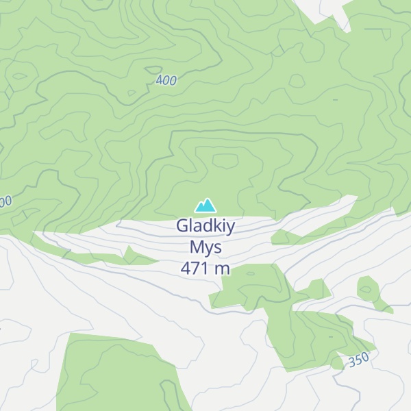 Map of Gladkiy Mys
