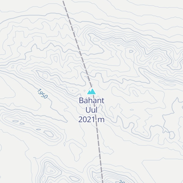 Map of Bahant Uul