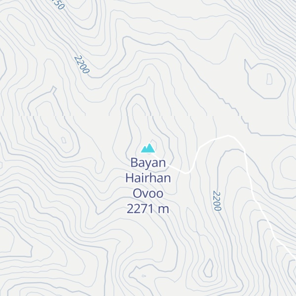 Map of Bayan Hairhan Ovoo
