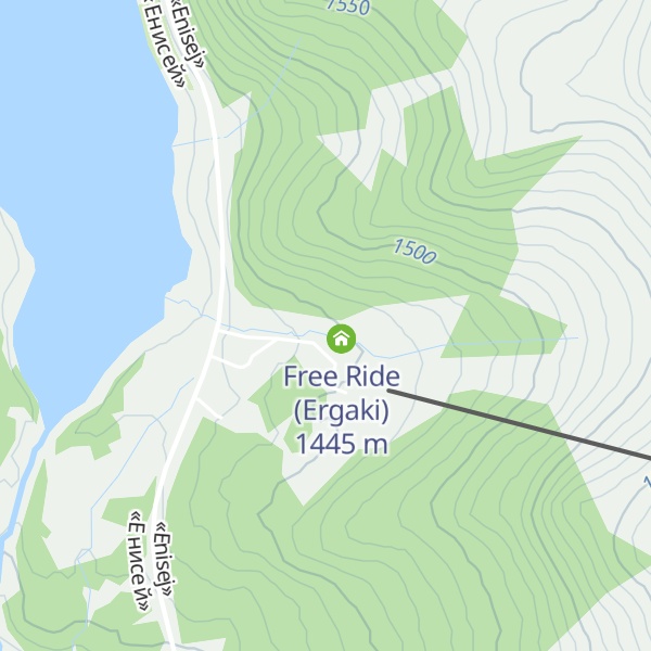 Map of Backcountry (Ergaki)