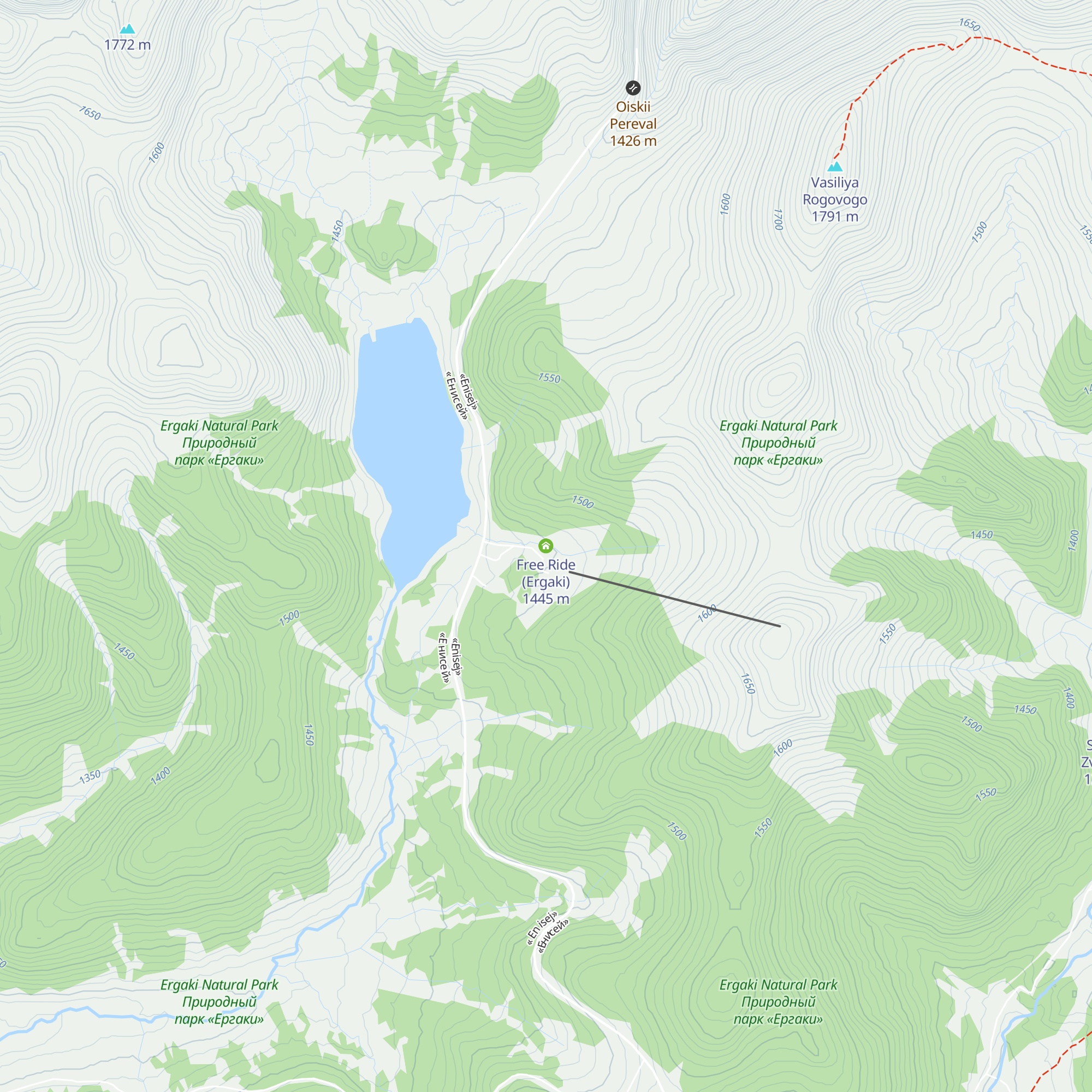 Free Ride (Ergaki) map
