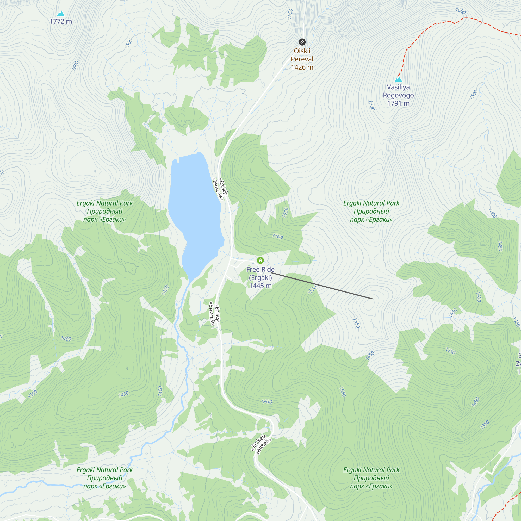 Free Ride (Ergaki) map