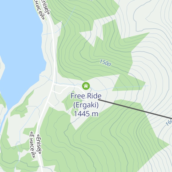 Map of Free Ride (Ergaki)