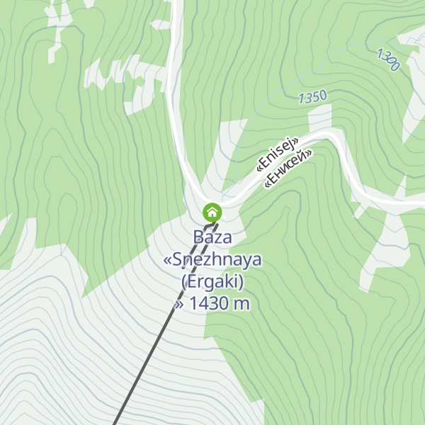Map of Baza «Snezhnaya (Ergaki)»