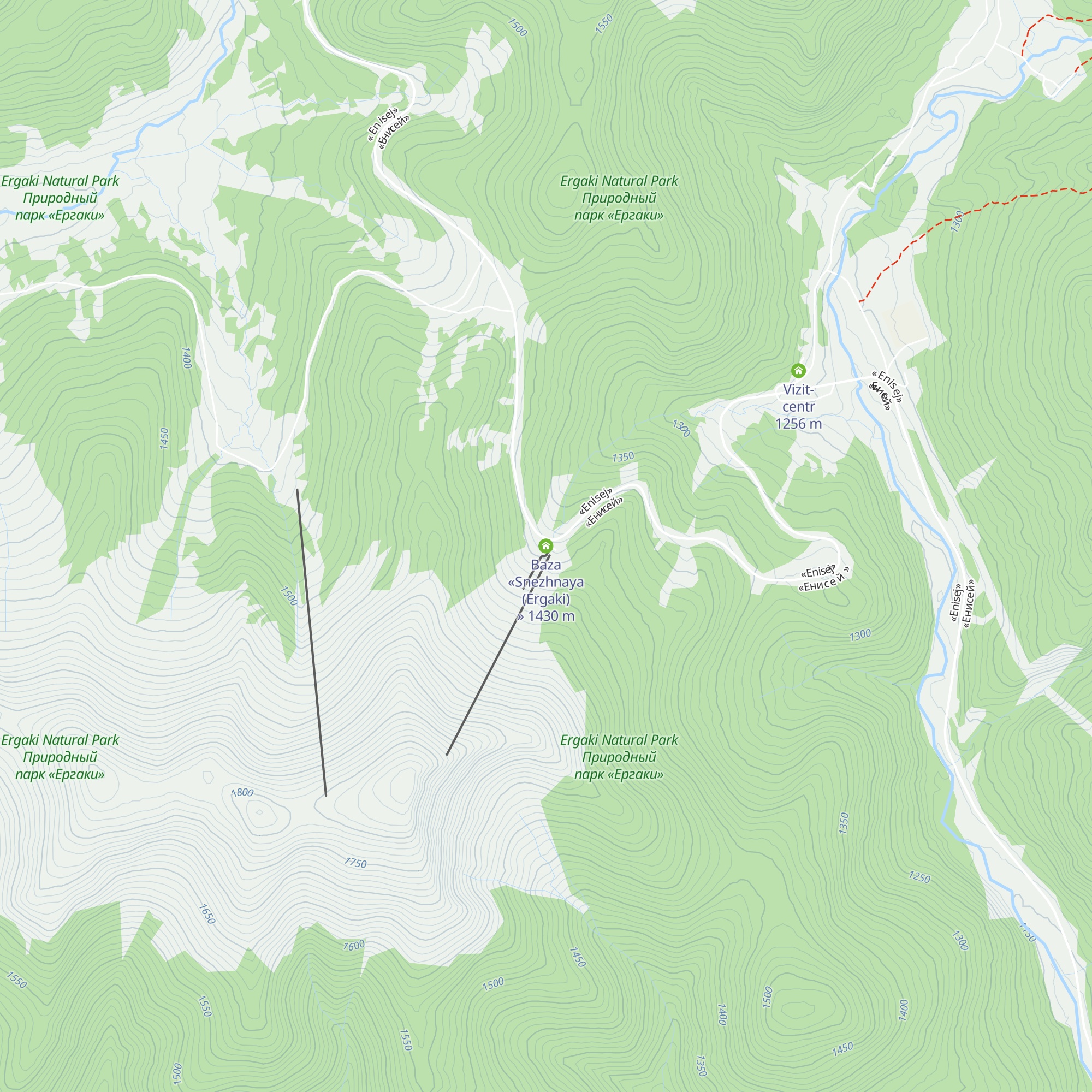 Baza «Snezhnaya (Ergaki)» map