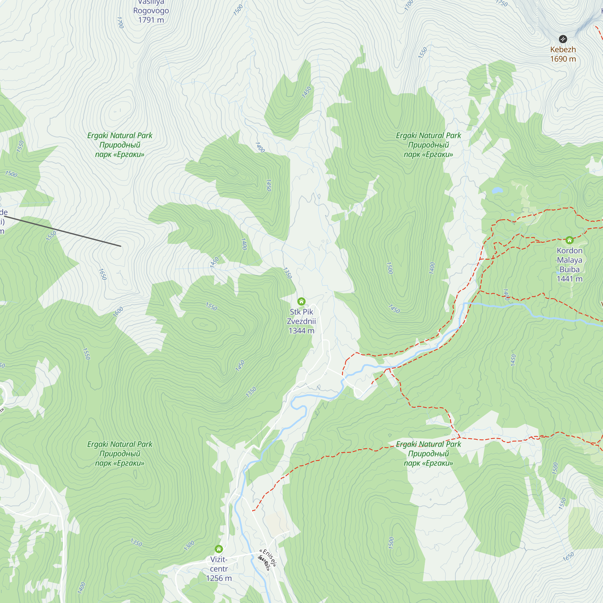 Stk Pik Zvezdnii map