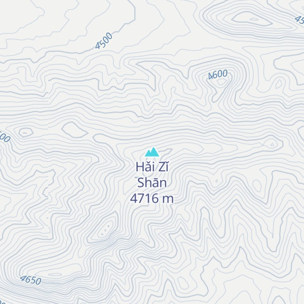 Map of Hǎi Zǐ Shān