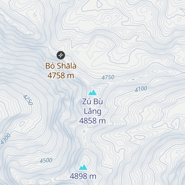 Map of Zú Bù Lǎng