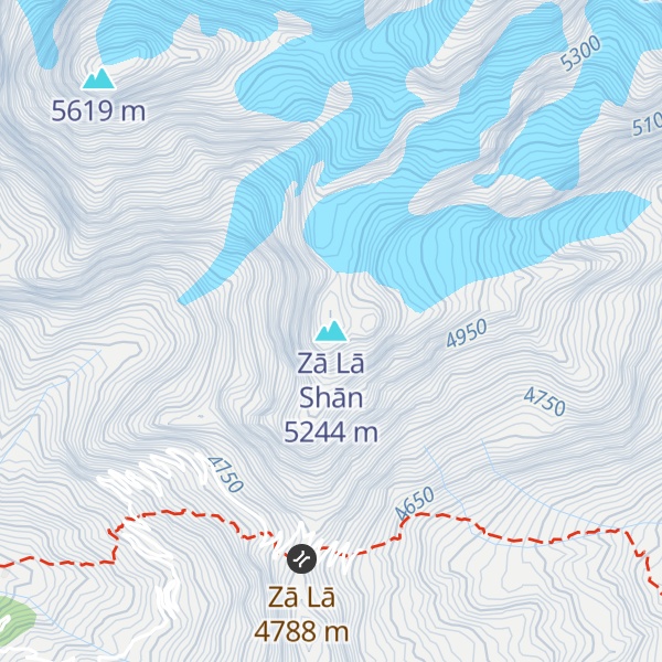 Map of Zā Lā Shān