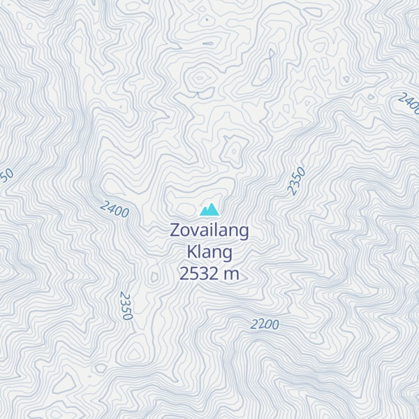 Map of Zovailang Klang