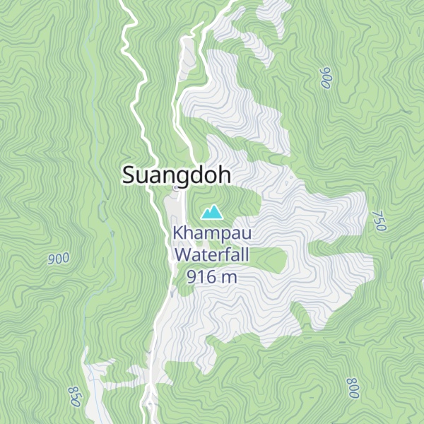 Map of Khampau Waterfall