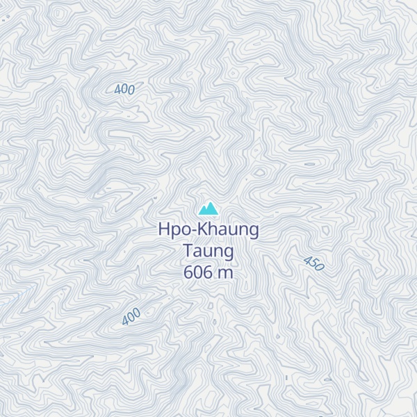 Map of Hpo-Khaung Taung
