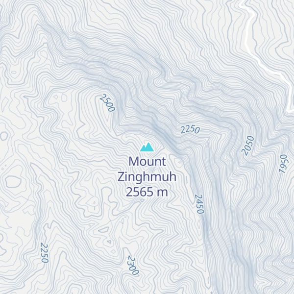 Map of Mount Zinghmuh