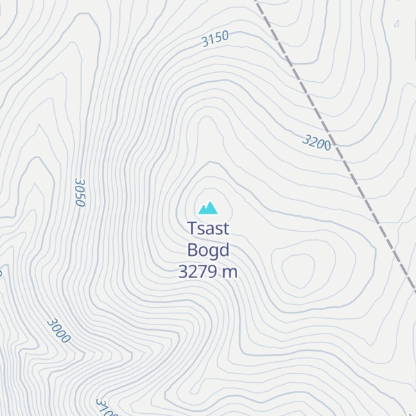 Map of Tsast Bogd