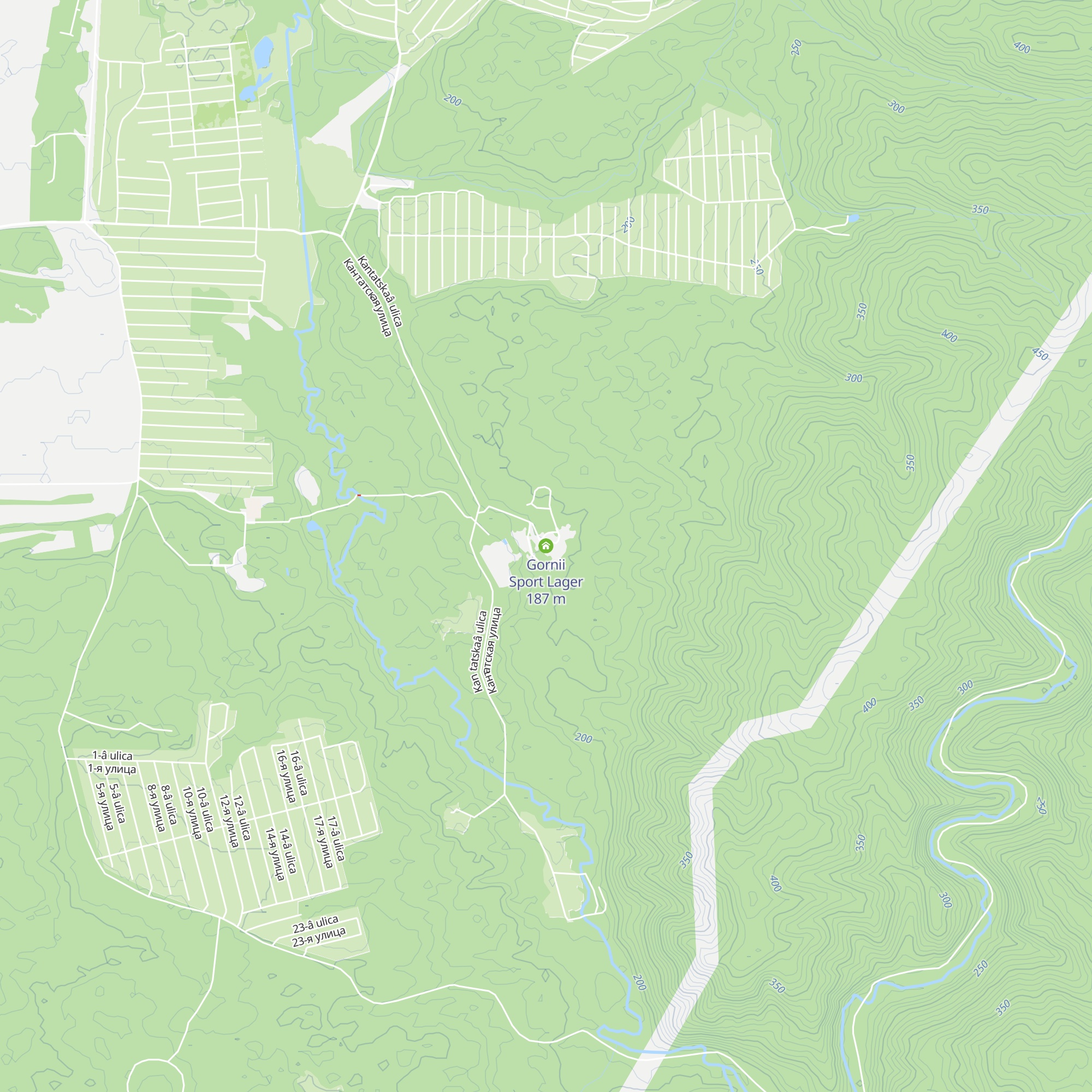 Gornii Sport Lager map