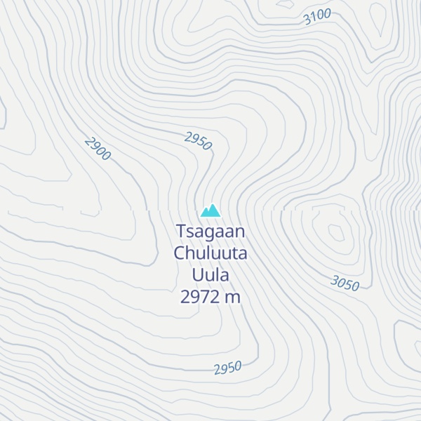 Map of Tsagaan Chuluuta Uula