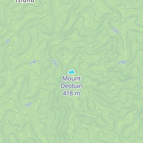 Map of Mount Deoban