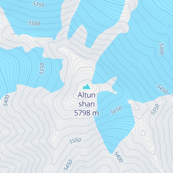 Map of Altun shan
