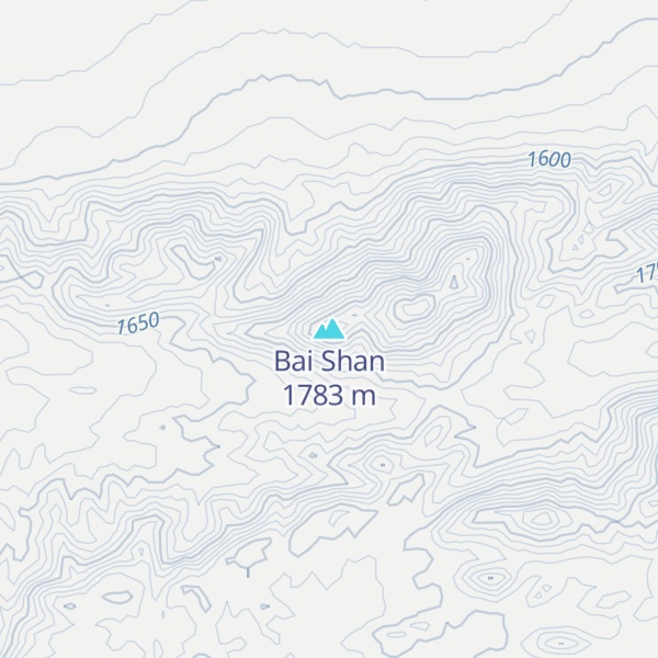 Map of Bai Shan