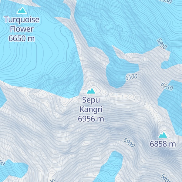 Map of Sepu Kangri