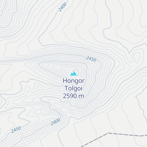 Map of Hongor Tolgoi